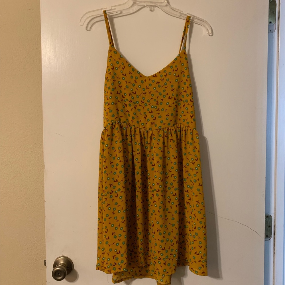 mustard dress